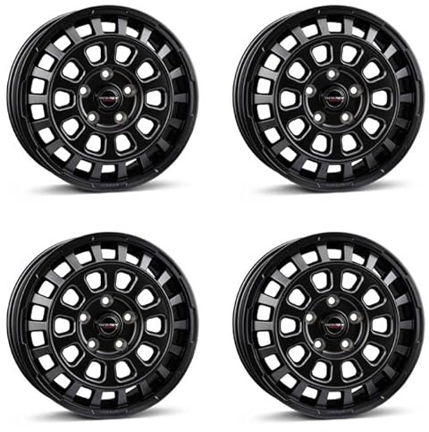4x Borbet Felgen CW7 7.5x18 ET47 6x130 black matt kompatibel mit VW Crafter