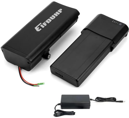 E-Bike Akku 36V 11,6Ah Li-ion Batterie für Elektrofahrrad 500W 350W 250W, Gepäckträger Batterie Ersatzakku mit Ladegerät & Grundplatte für MiFa für Zündapp für Ansmann (36V 11,6Ah)