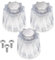 NQEUEPN 3pz Ricambio Manopola Doccia, Acrilico Trasparente Manopole Doccia Calda/Fredda/Deviatore Compatibili con Price Pfister Contessa e Windsor Maniglia Rubinetto Doccia Vasca Da Bagno