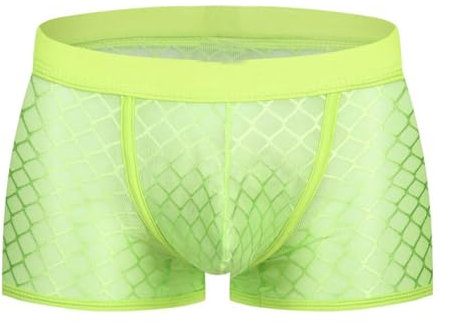 SRZYMJ Boxershorts Herren Baumwolle, Männer Unterwäsche, Baumwoll Unterwäsche Herren, Shorts Herren Unterwäsche, Boxershorts Männer, Schwarz, Grau Herren Unterhosen Baumwolle Boxer Grün S
