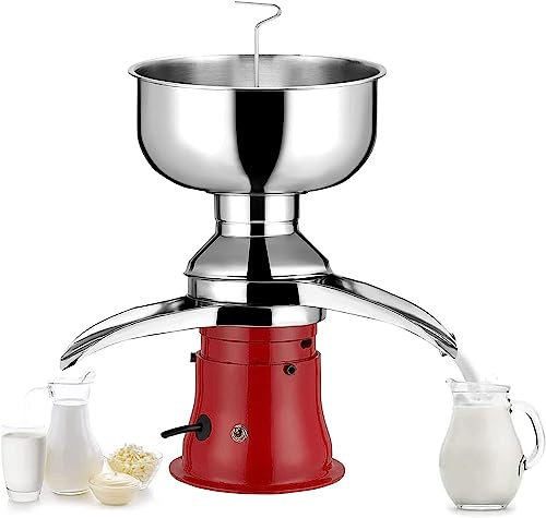 Dairy Professional Whipped Cream Dispenser Milk Centrifugal Separator, Stainless Steel Separate Machine, 50L/ H Electric Cream Separator, for Turning Raw or Whole Milk Into Cream and Skim Milk