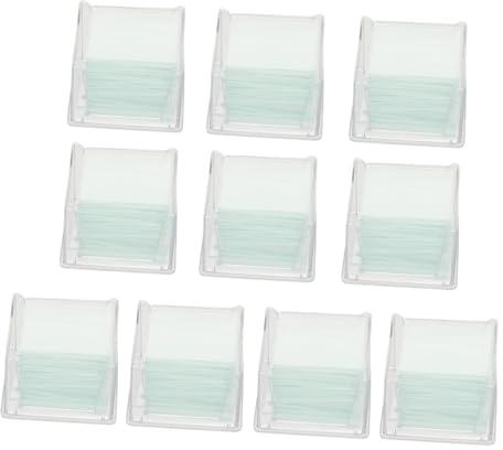 Mikroskop Deckgläser 22x22 MM aus Glas, 100 Stück pro Kasten | Deckgläschen, Abdeckglas für Optische Mikroskope, 10 Boxen Vakuumverpackt
