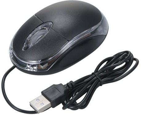 USB Wired Optical Full-size Office Ergonomic Symmetrical Mice Plug and Play for Desktop Computer Laptop