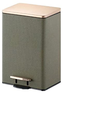 WOTZOV Pattumiera in Acciaio Inox a Pedale da 21 Litri, Grande capacità, per Cucina, Soggiorno, Ufficio, Contenitore per rifiuti con Coperchio e Scomparto per Il Riciclaggio，Bianco 12L