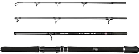 Penn Squadron IV Bootsangelrute | Salzwasser-Meeresangelrute | 24T Carbon 4-teiliger Blank | Penn Dura-Guides | Mehrere Größen