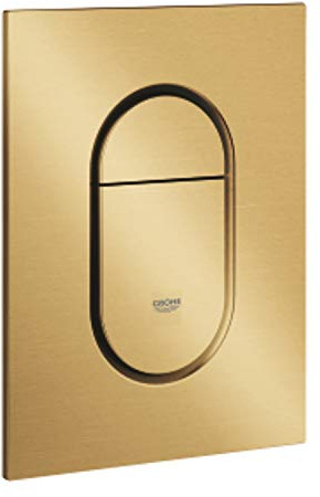 GROHE Doppelentladungsantrieb für pneumatisches Absperrventil, inklusive Halterungen, Serie Arena Cosmopolitan, 13 x 0,5 x 17,2 cm, goldfarben glänzend gebürstet (Referenz: 37624GN0)