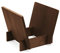 Dynavox LP Stand ST40, Scatola di conservazione per dischi in vinile in legno di pino, per fino a 40 LP e singoli, marrone scuro
