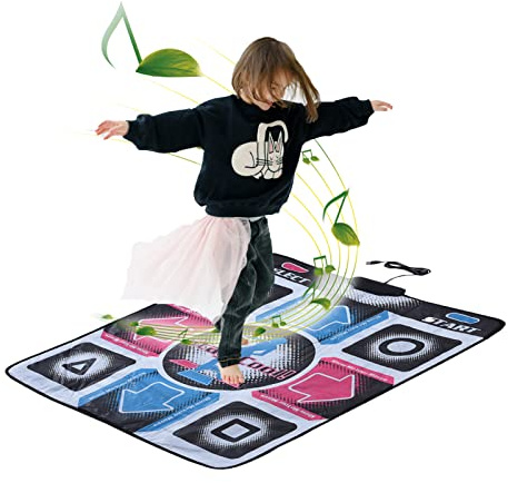ciciglow Tanzmatte, rutschfest, langlebig, verschleißfest, elektronischer Musiktanz, Step Dance Pad, HD-Kameraspiel, Multifunktions-Host mit USB, Kinder, für PC