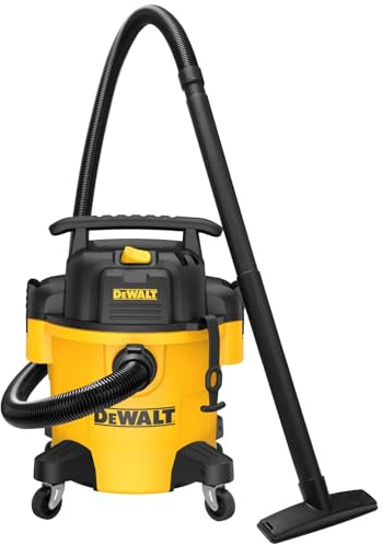 DEWALT 20L Våt/torr dammsugare, rörligt VAC med universellt hjul, 3 i 1 med Blow -funktion för arbetsplatsen och verkstaden, DXV20P