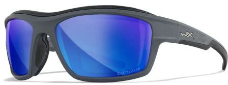 Wiley X │ WX Ozone | Sonnenbrille Herren | Sonnenbrille Herren Polarisiert │ Sportbrille Polarisiert | 100% UVA/UVB-Schutz | Ideal bei Outdoor-Aktivitäten | Fahrradbrille Wandern Sport