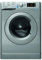 Indesit BDE 86436X S UK N Freestanding 8/6kg Washer Dryer, 1600rpm, Silver