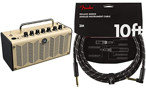 Yamaha,GTHR5UK,THR5 AA8Ivory Gitarrenverstärker & Fender Kabel Deluxe Series, 3m, bk Tweed Angled