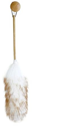 Spolverino Spolverino Lavabile Spolverino di Piume Bianco Spolverino di Lana Spolverino di Pulizia Artefatto Spazzacenere Pennello Interno