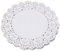 COMNICO Lot de 150 napperons ronds en papier dentelle blanche de 11,4 cm pour emballage de gâteaux de mariage (11,4 cm)