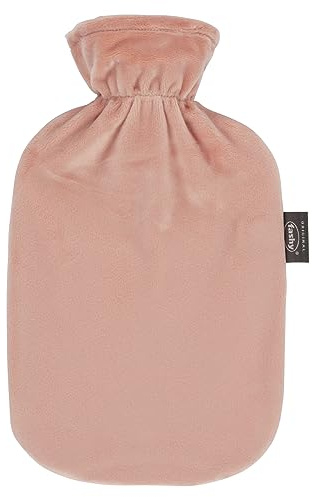 Fashy Värmeflaska med fluffigt överdrag, supermjuk, rosa, 2,0 l