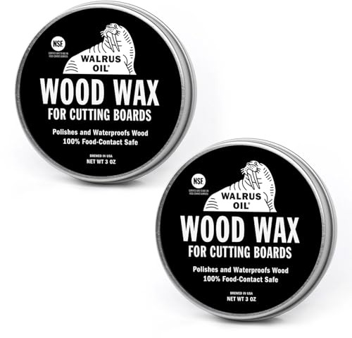 WALRUS OIL - Wood Wax, 3 oz Can, Cutting Board Wax - 2 Pack