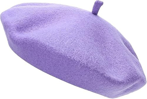 COSHAL® Béret en laine pour adulte, style français, couleur classique, unisexe, doux, chaud, pour l'extérieur, style vintage