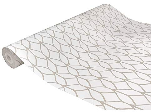 DecoMeister Klebefolie Möbel 45x100 cm | Möbelfolie selbstklebend im Deko-Stil - wasserfest und einfach anzubringen | Folie für Möbel ideal für Küche, Bad und kreative Raumgestaltung | Hana Grau