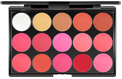 JAYIOLA Palette di Rossetti, Kit per Il Trucco, Lucidalabbra in Crema Cosmetica Palette per Trucco Non Appiccicoso, 15 Colori per Regalo, Labbra Nude per Prin, Stile B