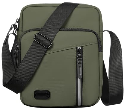 Aucuu Umhängetasche Schultertasche Herren, Wasserdichte Herrentasche zum Umhängen Messenger Bag mit Multi Tasche, Handytasche, Crossbody Bag für Alltag, Business Arbeit und Reise