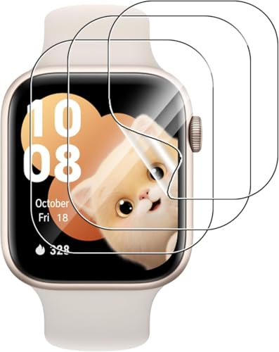 NUCNOK 3 Pack Protector Pantalla para ICE-Watch ICE Smart Junior 2.0,Hidrogel Film HD Transparente Flexible Película,Cobertura Completa,Sin Burbujas,Antiarañazos