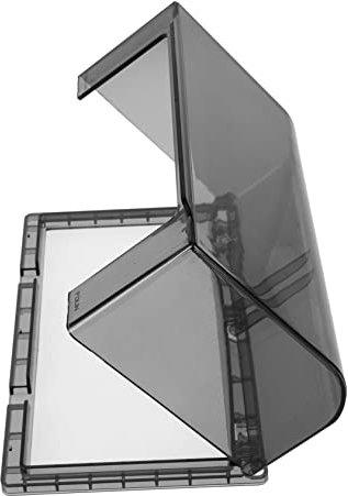 ANDRESLAD Tapa Protectora De Enchufe Adhesiva Para Baño y Exteriores, Caja Elevadora Negra Para 2 Tomas, Cubierta De Pared Reutilizable y Resistente, Adecuado Para Cocina y Oficina, 1 Unidad