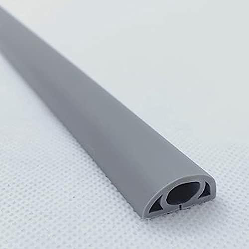 UZAMIRLEX Kabelabdeckung, Bodenkabelabdeckungen, Bodenkabelschutz, Drahtabdeckung, Kabelmanagementlösung, perfekt for Büro, Zuhause, Werkstatt, Lager(Grey,D50mm)