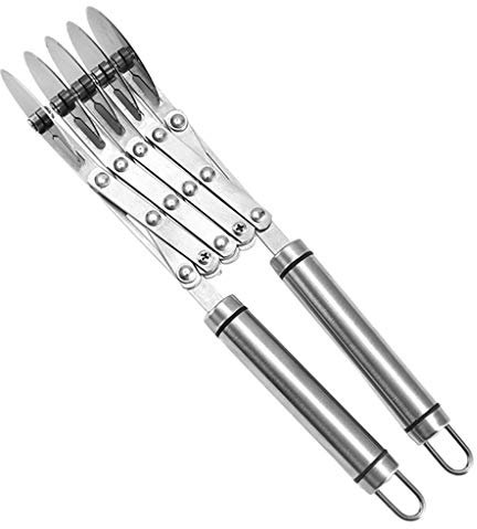 Pizza Cutter 5 Wheel Stainless Steel Pizza Adjustable Width Pizza Cutter Can Be Used for Pizza Pastry Cake