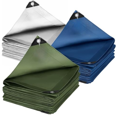 Floordirekt Lona impermeable de 240 g/m², 3 x 4 m, color blanco, lona multiusos para protección contra la intemperie, apta para jardín, resistente a los rayos UV, revestimiento por ambos lados