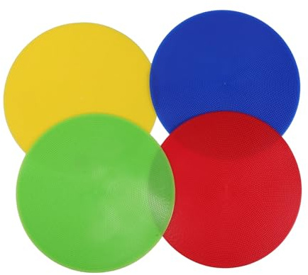 BESPORTBLE Runde Flache Bodenmarkierungen aus PVC für Fußballtraining