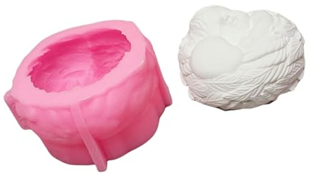 UncleS Moldes De Silicona para Vela Bebé Piezas Fundidas Resina Epoxi Molde Bebé Yesos Silicona Hechos A Mano