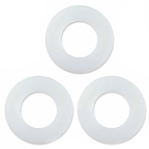 3Pcs Toilet Flush Valve Seal Ring Replacement,Flush Valve Base Sealing Washer,Drain Valves Water Stop Rubber Ring Gaskets Parts,Gasket outer Diameter 63, inner Diameter 33, Thickness 3 Millimetres