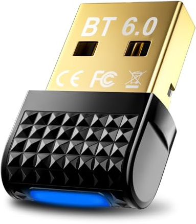 Adaptateur Bluetooth PC USB 6.0 Dongle Mini USB Bluetooth Adaptateur Stick pour Windows 11/10/8.1, Plug & Play, Connexion pour Souris, Clavier, Casque, Casque et Plusieurs appareils en même Temps