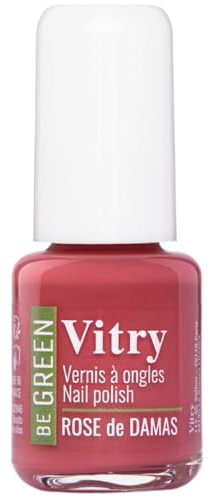 Des ongles résistants et sublimés avec le vernis Rose de Damas VITRY Be Green, format 6mL, formule végétale et oxygénante - Lot de 3
