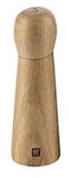 ZWILLING Spices Salzmühle aus Holz, 20 x 6 x 6 cm, mit Keramik-Mahlwerk, Braun