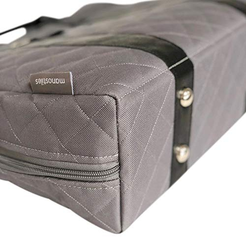 Manostiles Danish Design Wickeltasche, Leder, Grau