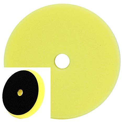 Dino KRAFTPAKET 150mm Polierpad medium | Polierschwamm mittelhart mit Klett im Kegel-Design 150/165 | Ø 150mm, Höhe 30mm