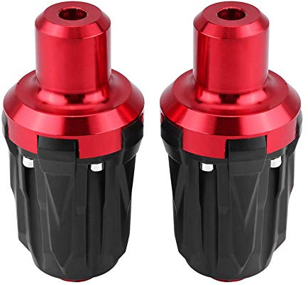 Motorcycle Frame Slider, 1 Pair of 10mm Motorcycle Exhaust Frame Sliders Anti-Crash Pad Falling Protector Moto Modified Frame Sliders(red)