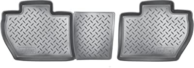 Recambo 3D Gummi Fußmatten kompatibel für Citroen Berlingo | Typ B9 | BJ 2008-2018 | Auto Gummimatten | Passgenau | mit Rand | schwarz | hinten