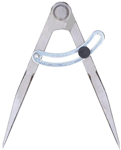 Ausla Markierungszirkel, 153mm Stahl | Kompass, mit Bleistifthalter, für Holz, Metall und Leder