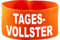 Kleiner Fratz gummielastische Armbinde 10 cm personalisiert mit TAGESVOLLSTER (Farbe Neonorange) (Gr. Senior - 28 cm)
