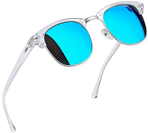 Joopin Klassische Halbrahmen Sonnenbrille Herren Polarisiert UV400 Fahren | Halbrandbrille, Retro, Akademisch, Elegant, Unisex, Farbvarianten, Unpolarisierte Nachtbrille, Alltag, Einkaufen, Reisen