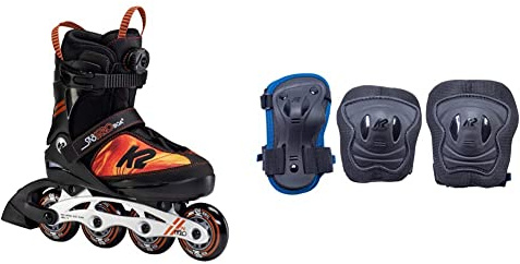 K2 SK8 Hero BOA ALU Inline Skate 2025 Black/orange