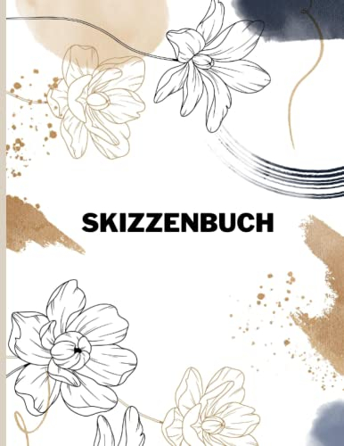 Skizzenbuch: Notizbuch für Kinder, zum zeichnen, schreiben, kritzeln,120 leere Seiten mit kleinen Zeichnungen in der Ecke der Seiten