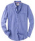 J.VER Men's Blue Oxford Shirt Long Sleeve Regular Fit Casual Plain Button Down Smart Dress Shirts for Men Adult with Pocket L