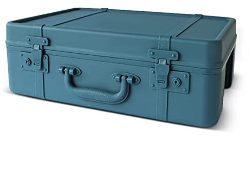 Werkzeugkoffer Tragbarer Werkzeugkasten-Organizer Retro-große Aufbewahrungsbox Haushaltskoffer Aktenkoffer Kunststoff-Werkzeugkasten mit großem Fassungsvermögen for die Aufbewahrung von Bastelarbeiten
