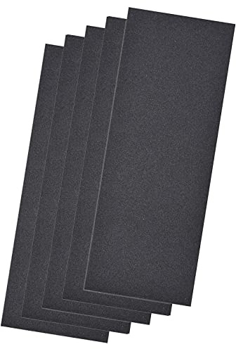 TA-VIGOR 5Pcs Wet Dry Sandpaper 500 Grit 9 Inch x 3.7 Inch, Assorted Sanding Sheets Abrasive Paper for Wood Furniture Metal Automotive Polishing