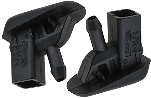 Lot de 2 buses de pulvérisation pour lave-glace pour Jaguar X-Type 2001-2010 Noir
