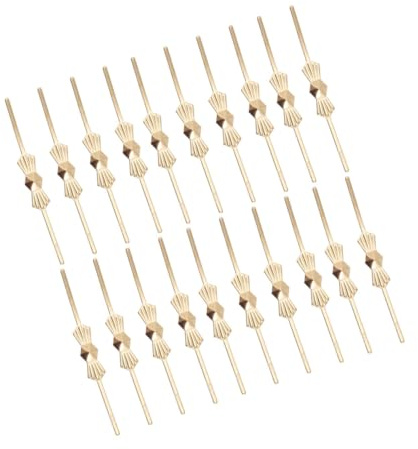 Sosoport 300 Clips de Conector para Lámparas de Araña en Aleación de Aluminio Dorado, Tamaño Pequeño y Fácil de Doblar para Fijación Segura en Luces de Techo