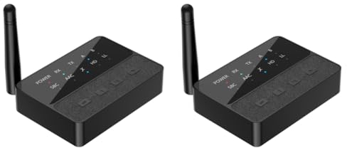 LYEAA Adaptateur audio Bluetooth 5.3 APTX HD/LL – 3,5 mm AUX/RCA, récepteur stéréo sans fil émetteur pour TV/PC